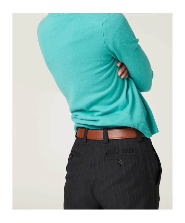 Belt-Loop Casual Pants