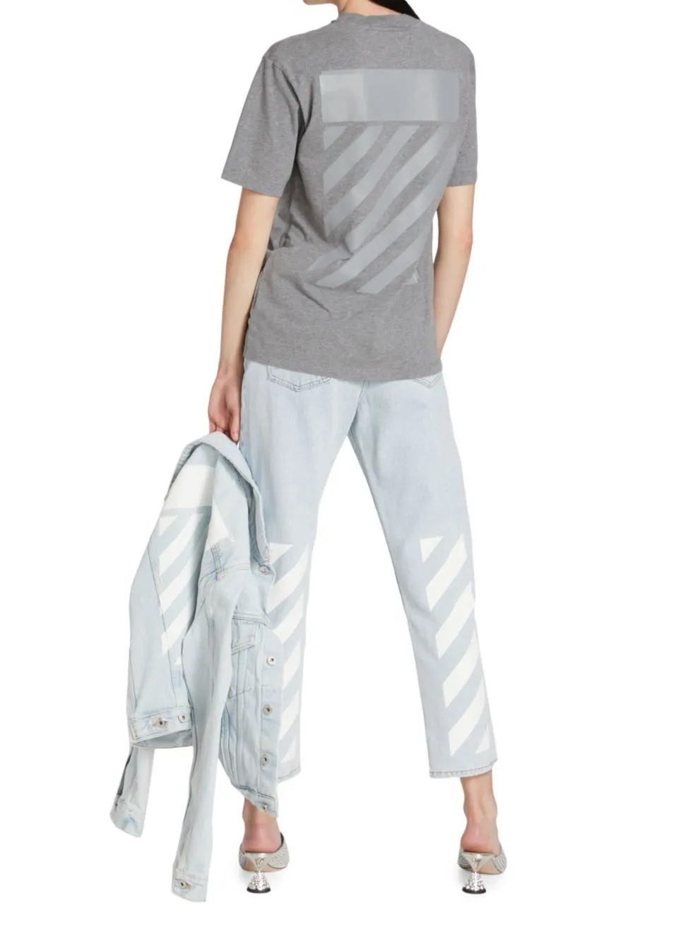 Diag-Print T-Shirt