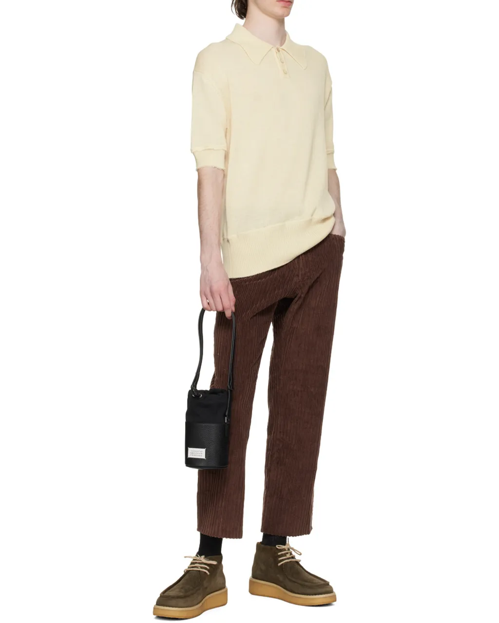 Maison Margiela 5Ac Drawstring Bucket Bag