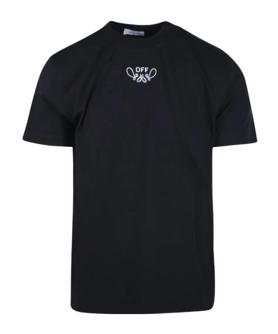 Off White Logo Printed Crewneck T-Shirt