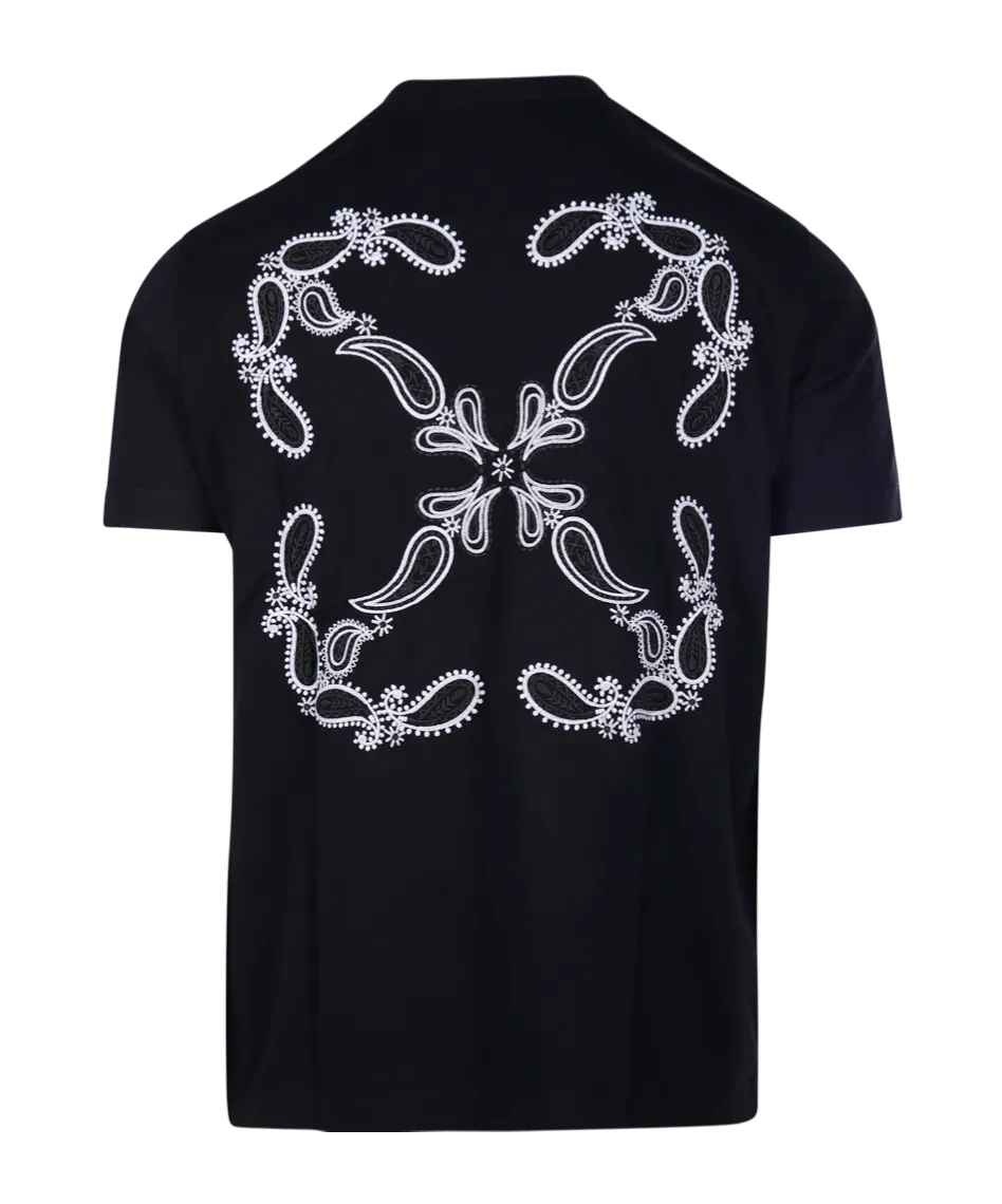 Off White Logo Printed Crewneck T-Shirt