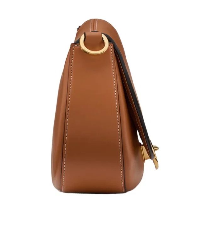 Valentino Ohval Foldover Top Small Shoulder Bag