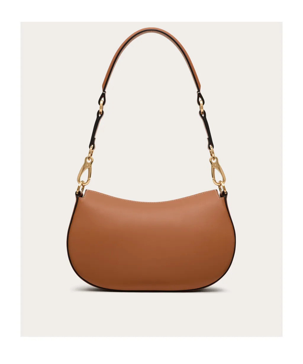 Valentino Ohval Foldover Top Small Shoulder Bag
