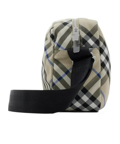 Burberry Checked Logo Detailed Crossbody Bag