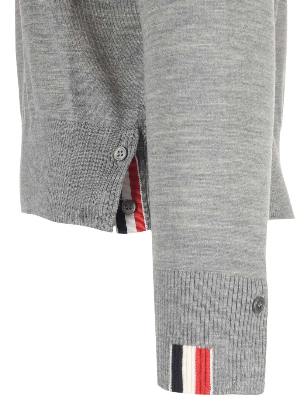 Thom Browne Rwb Stripe Detailed Crewneck Jumper