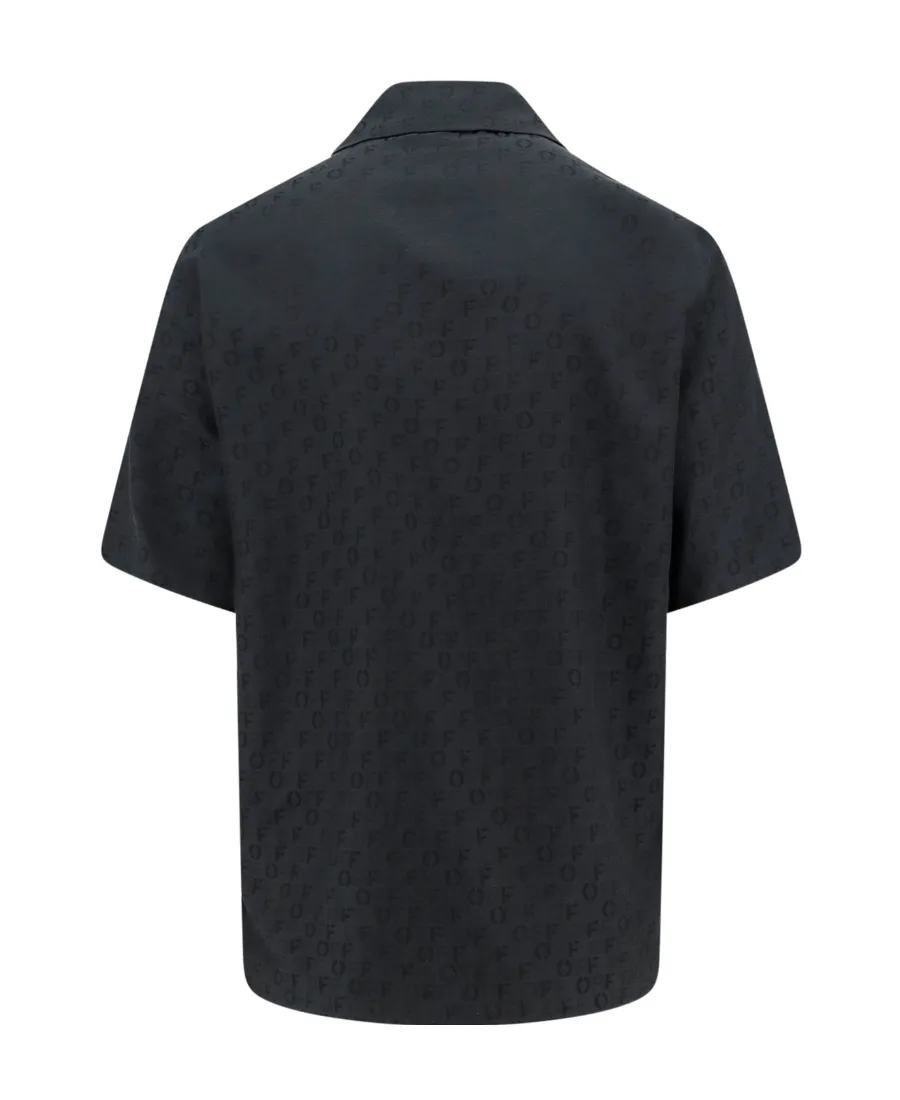 Off-White Buttoned Short-Sleeved Shirt