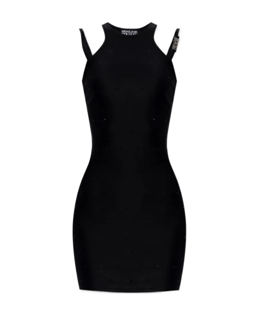 Versace Jeans Couture Crystal-Embellished Mini Dress