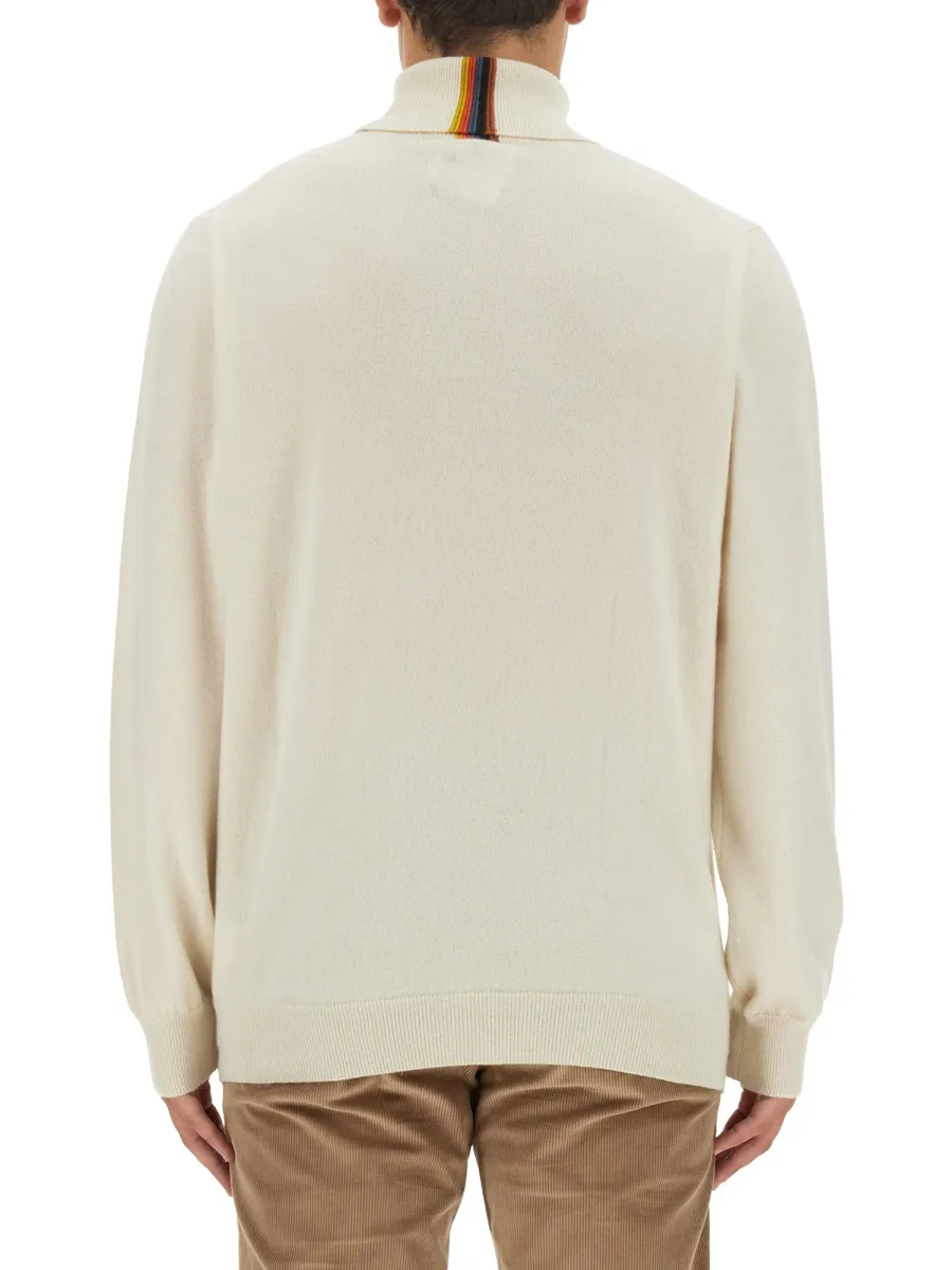 Paul Smith Artist Stripe Roll Neck Jumper