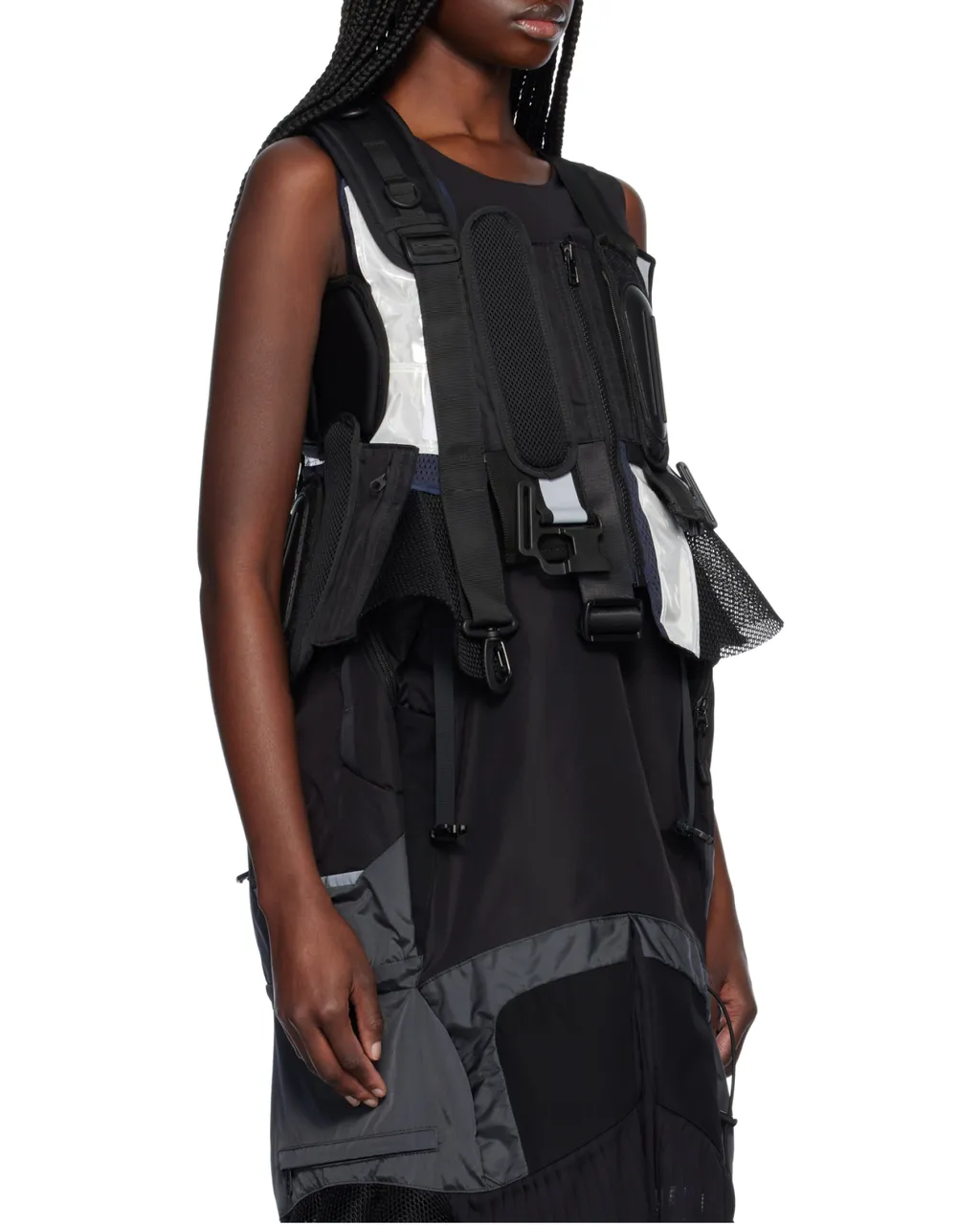 Black Komine Protector Paneled Vest