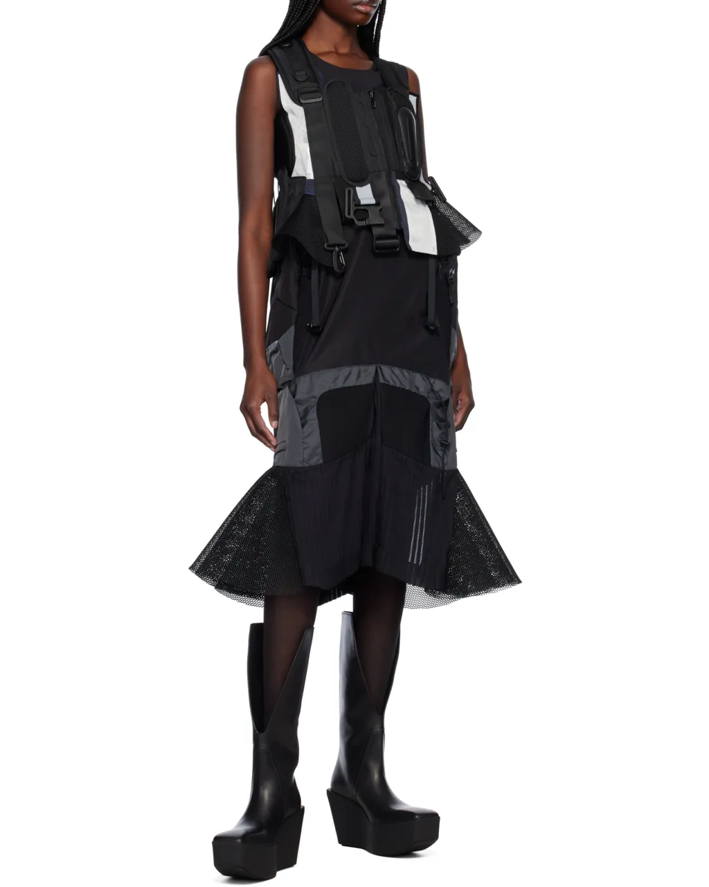 Black Komine Protector Paneled Vest
