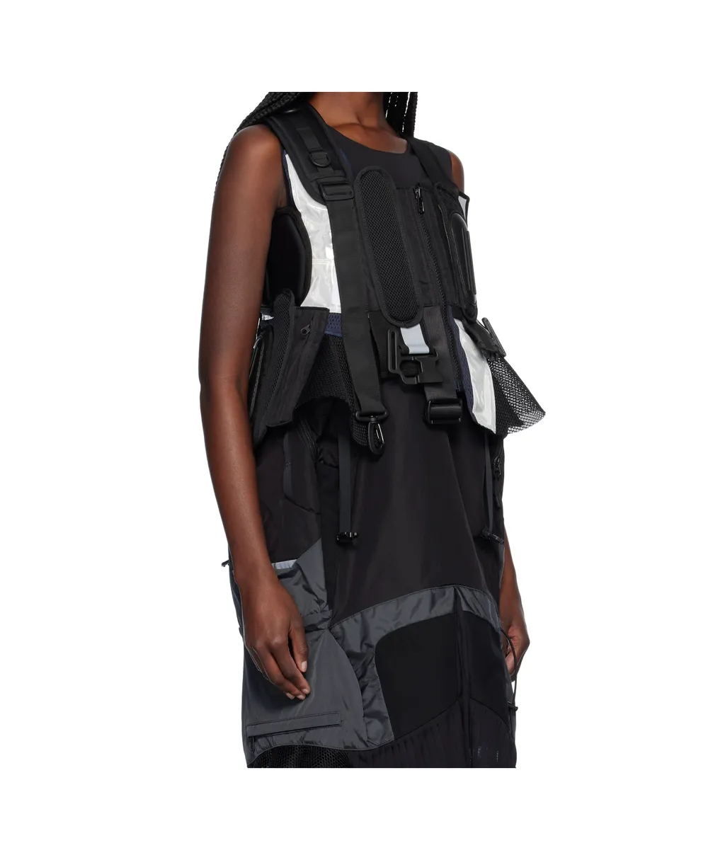 Black Komine Protector Paneled Vest