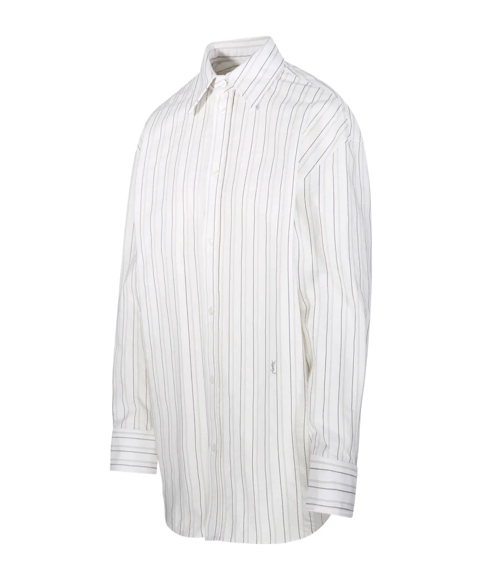 Saint Laurent Striped Button-Up Shirt