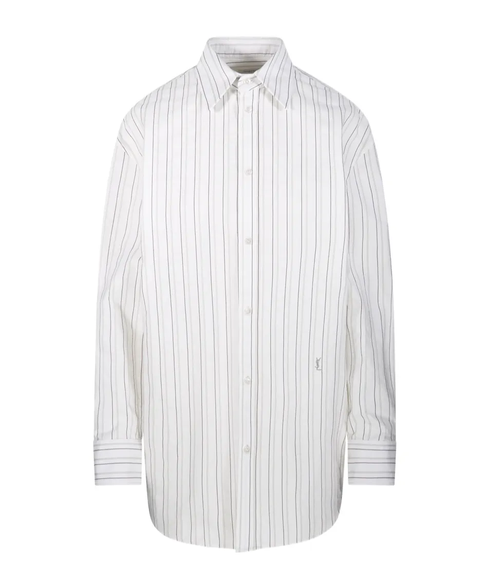 Saint Laurent Striped Button-Up Shirt
