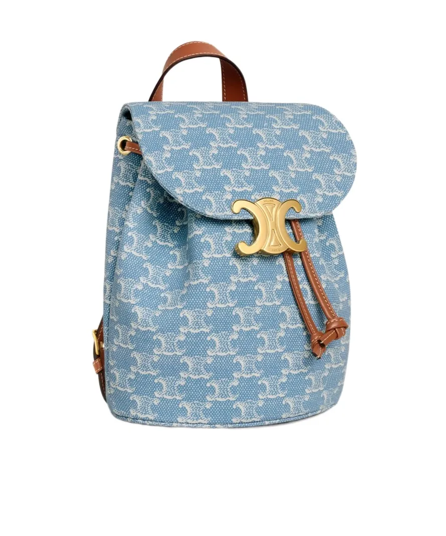 Bonnie Arc De Triomphe Print Fabric Backpack