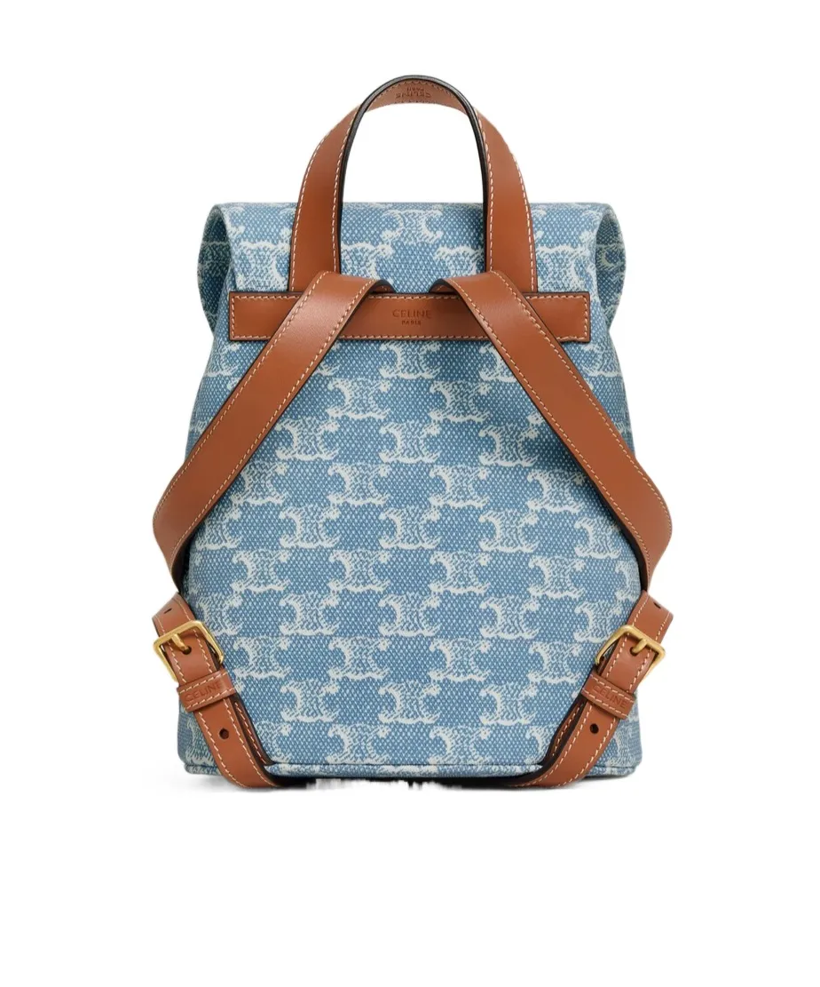 Bonnie Arc De Triomphe Print Fabric Backpack
