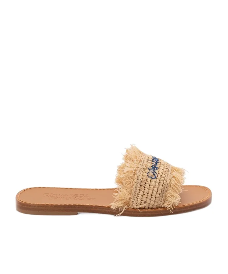 Logo-Embroidered Slides