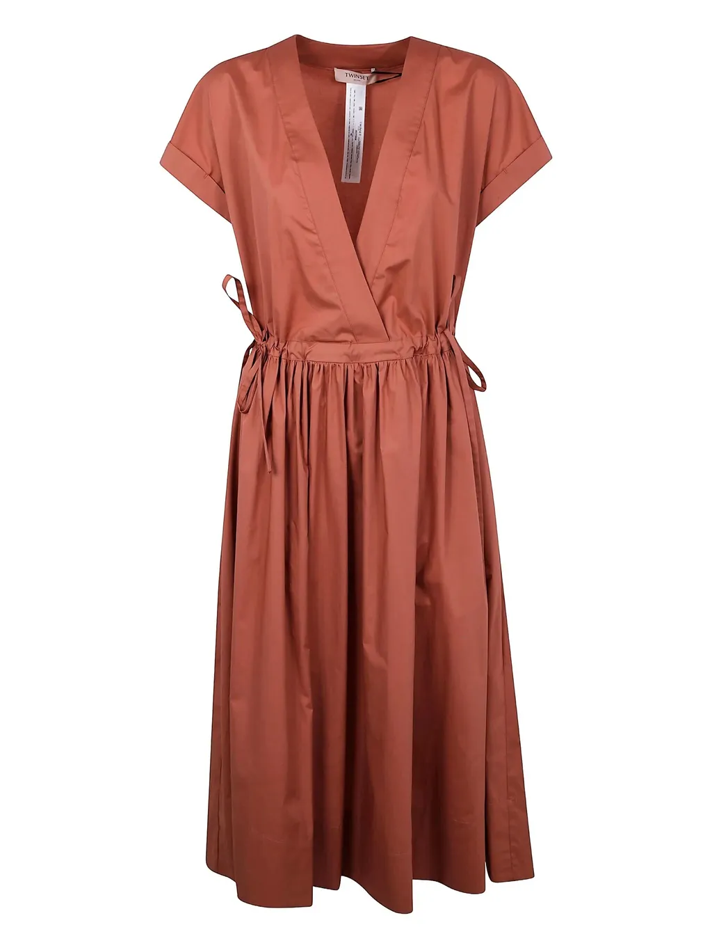 Tie-Detail Wrap Dress