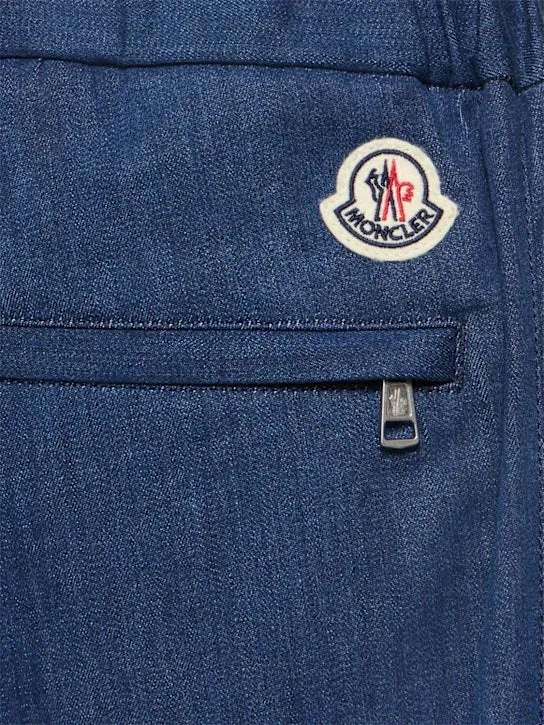 Moncler Logo Patch Drawstring Trousers