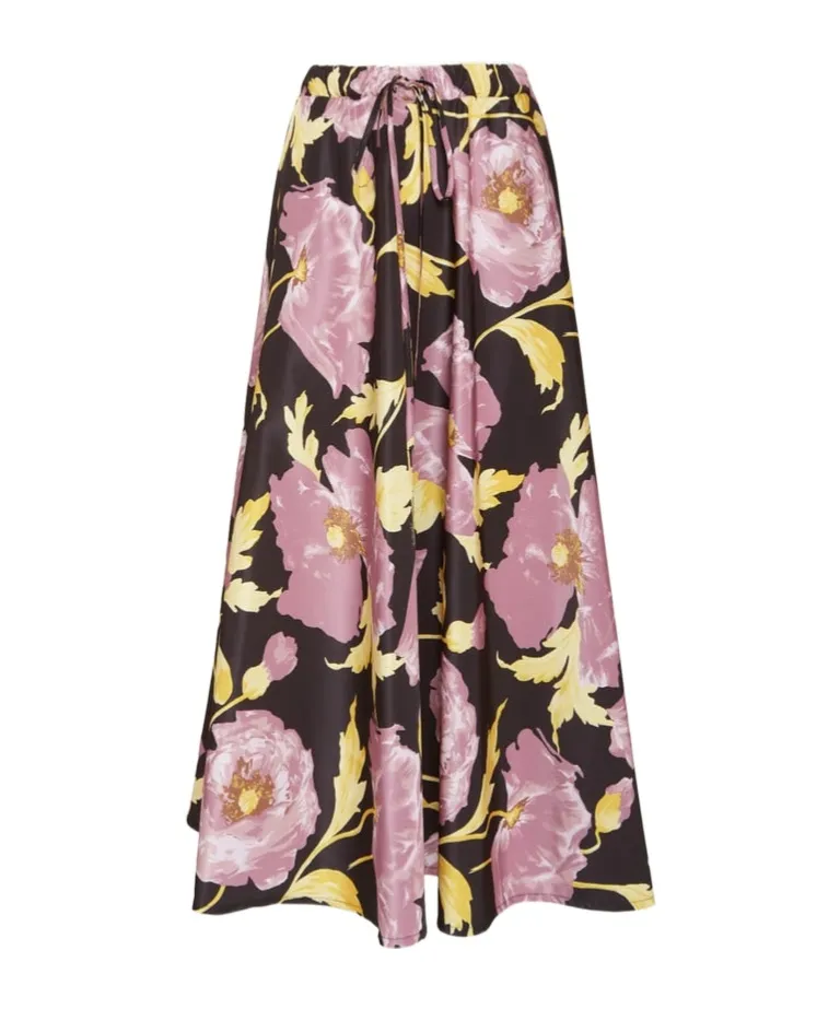 Printed Midi Skirt