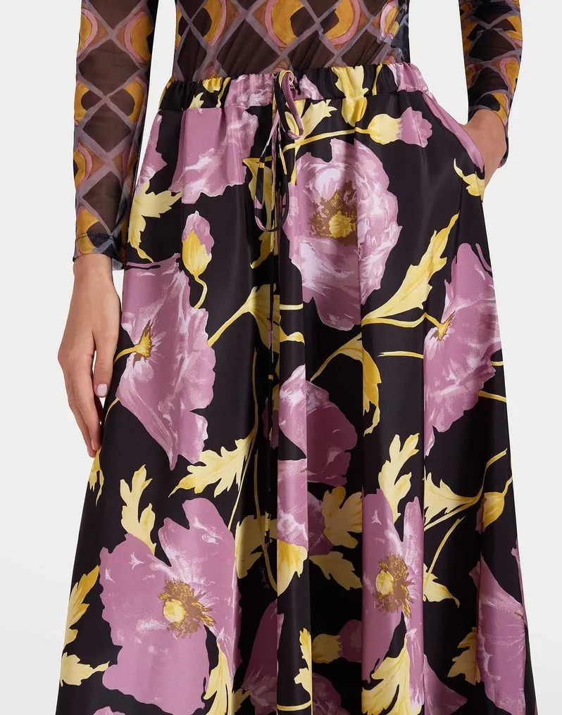 Printed Midi Skirt