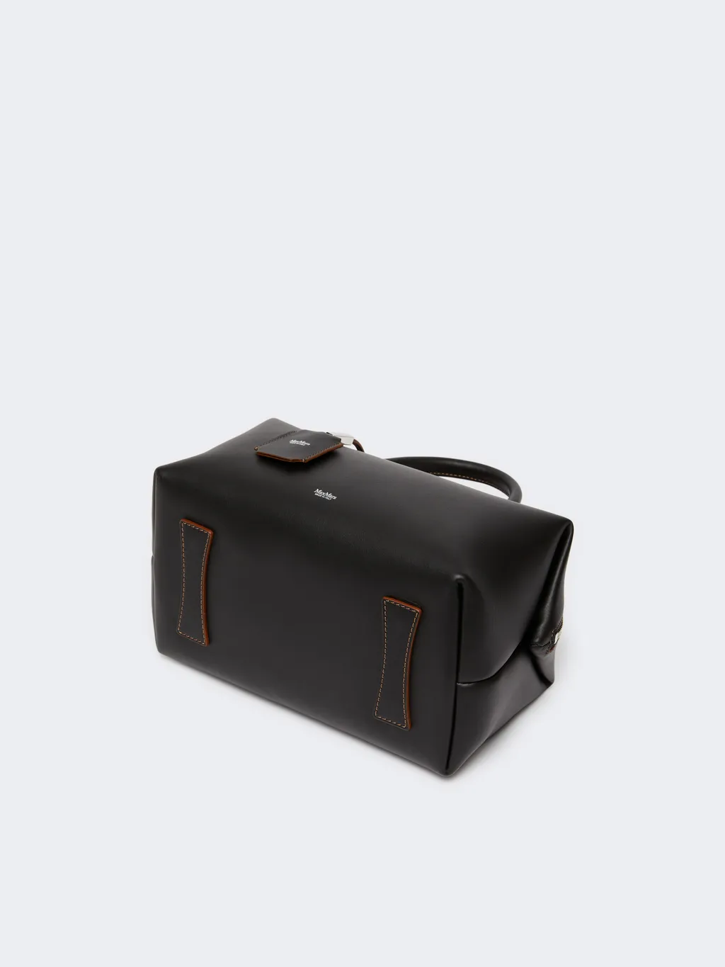 Max Mara Holdallm Logo Stamp Zip-Up Tote Bag