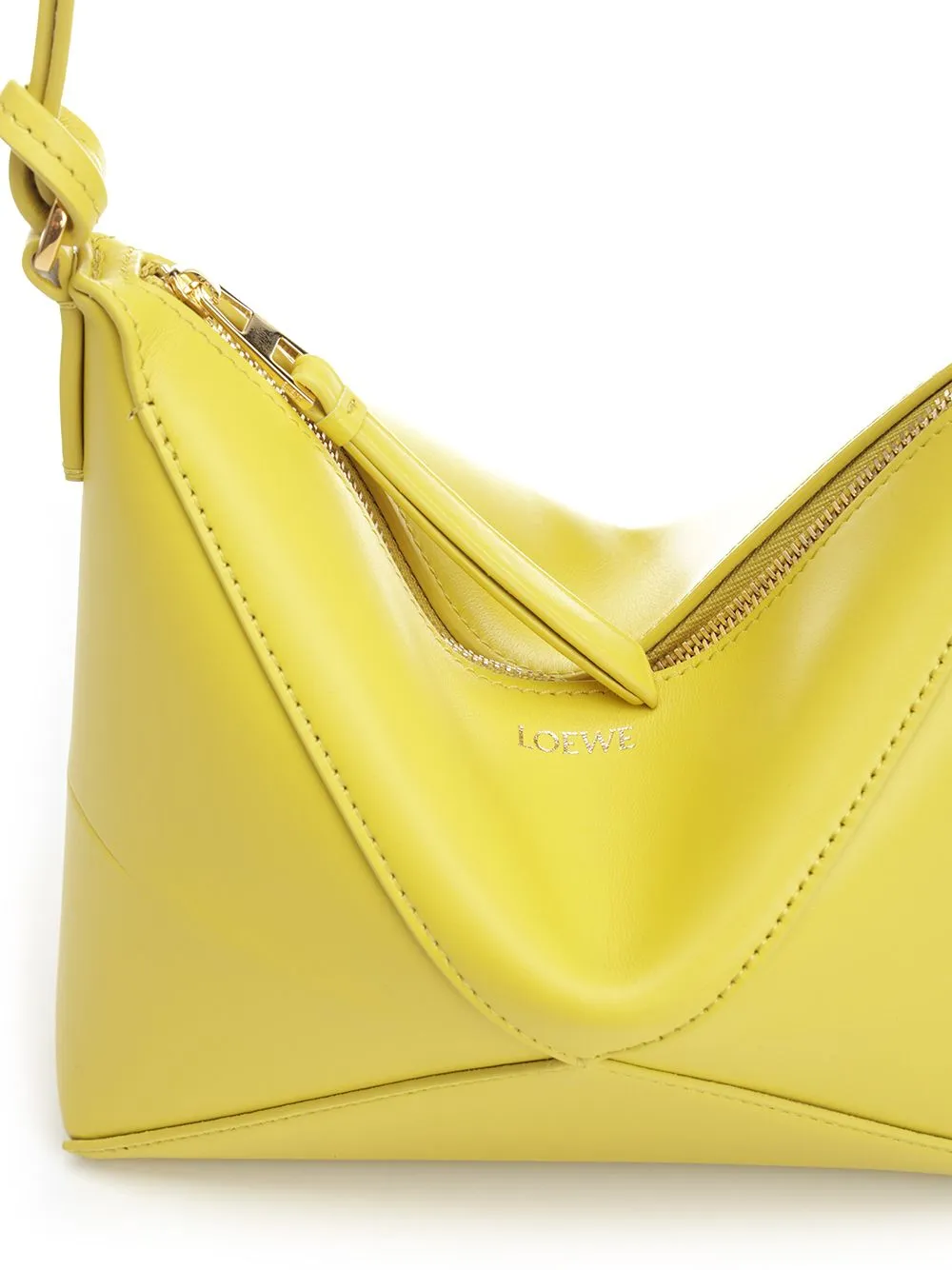 Loewe Puzzle Fold Logo Embossed Pouch Bag