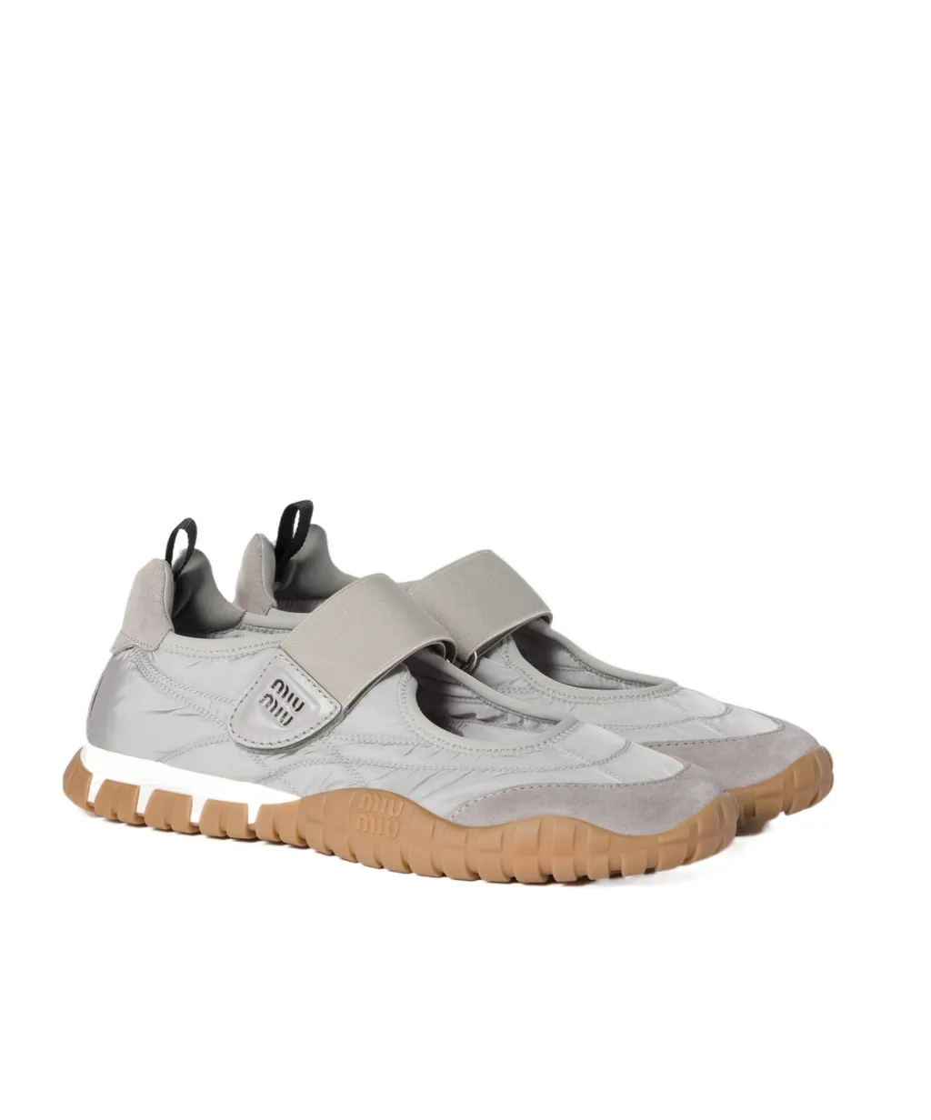 Miu Miu Tyre Round-Toe Ballet Flats