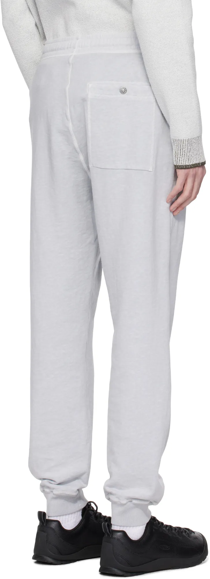 Regular Tapered Fit Joggers With Slub Efffect And Pockets