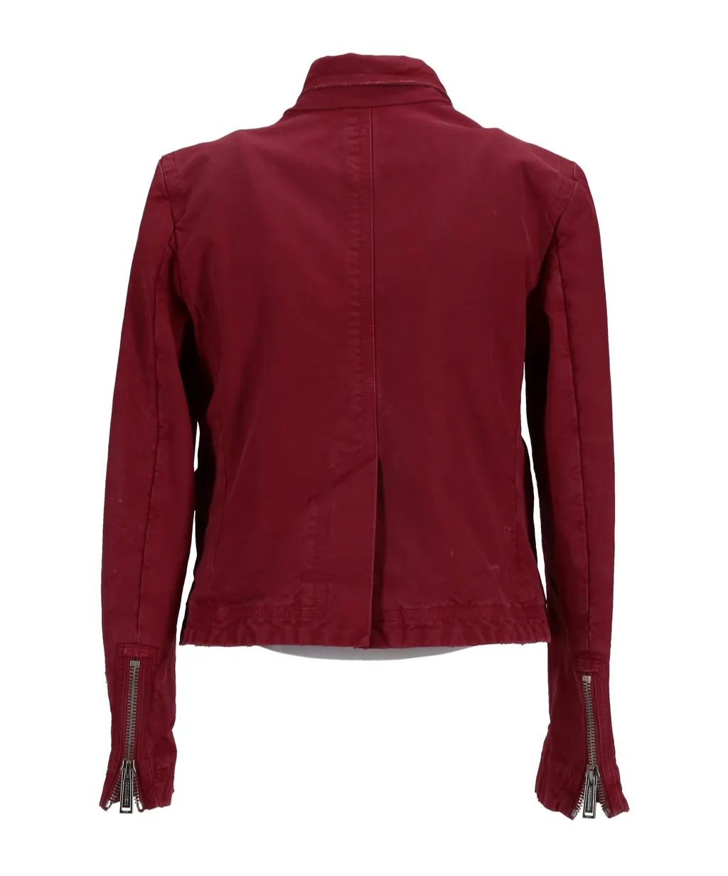 D2 Zip-Fastening Button Jacket