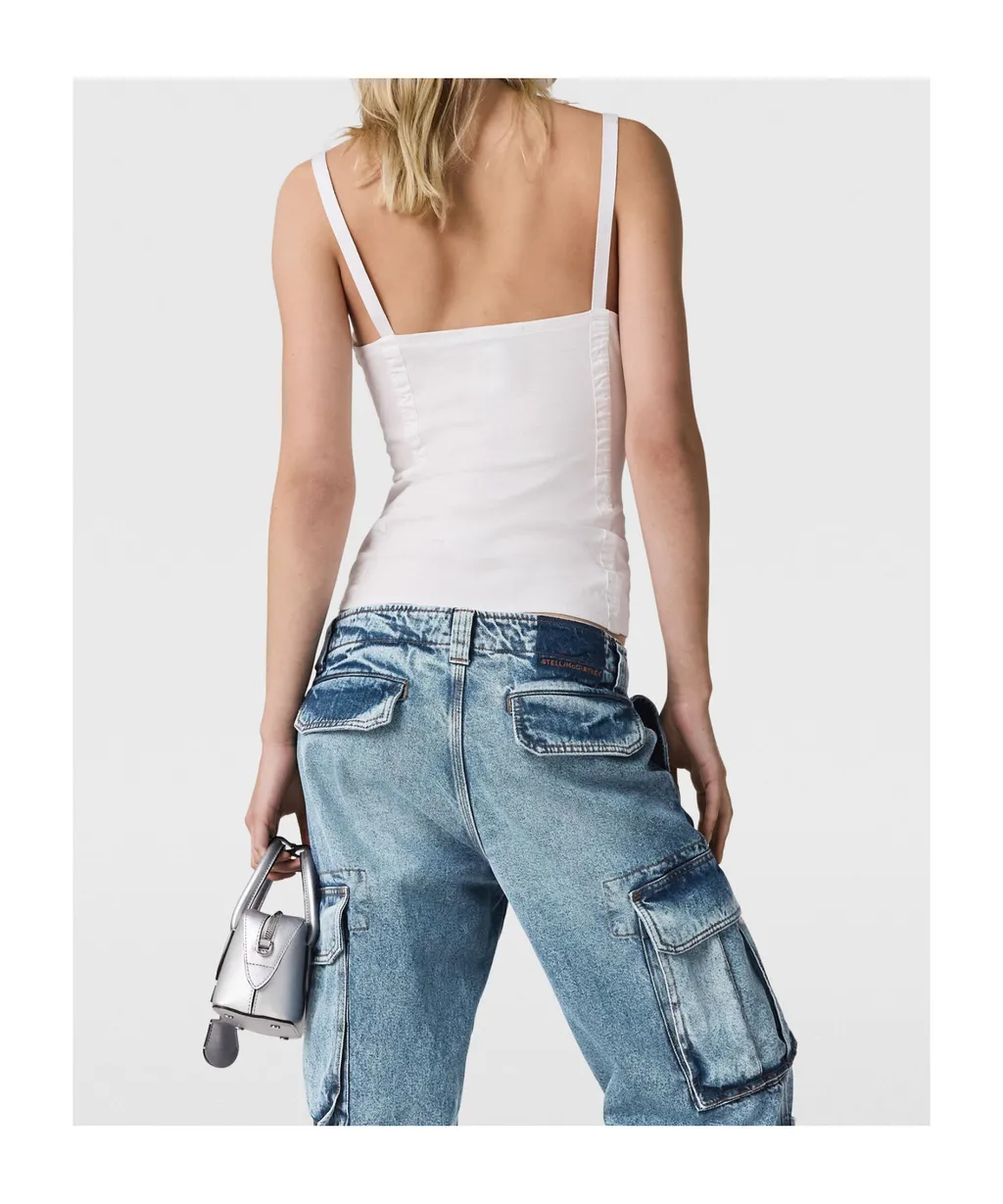 Corset-Inspired Sleeveless Top
