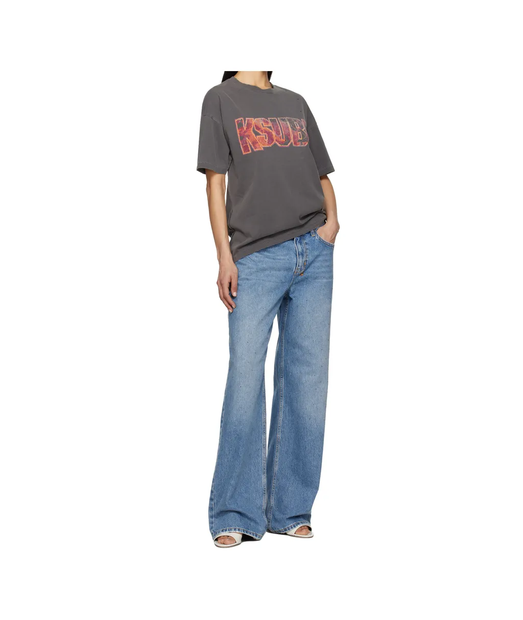 Rhinestone-Embellished Jeans