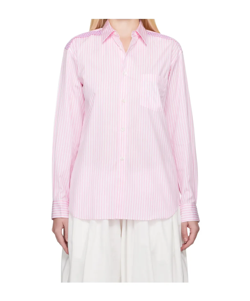 Comme Des GarÇOns Shirt Striped Long-Sleeved Shirt