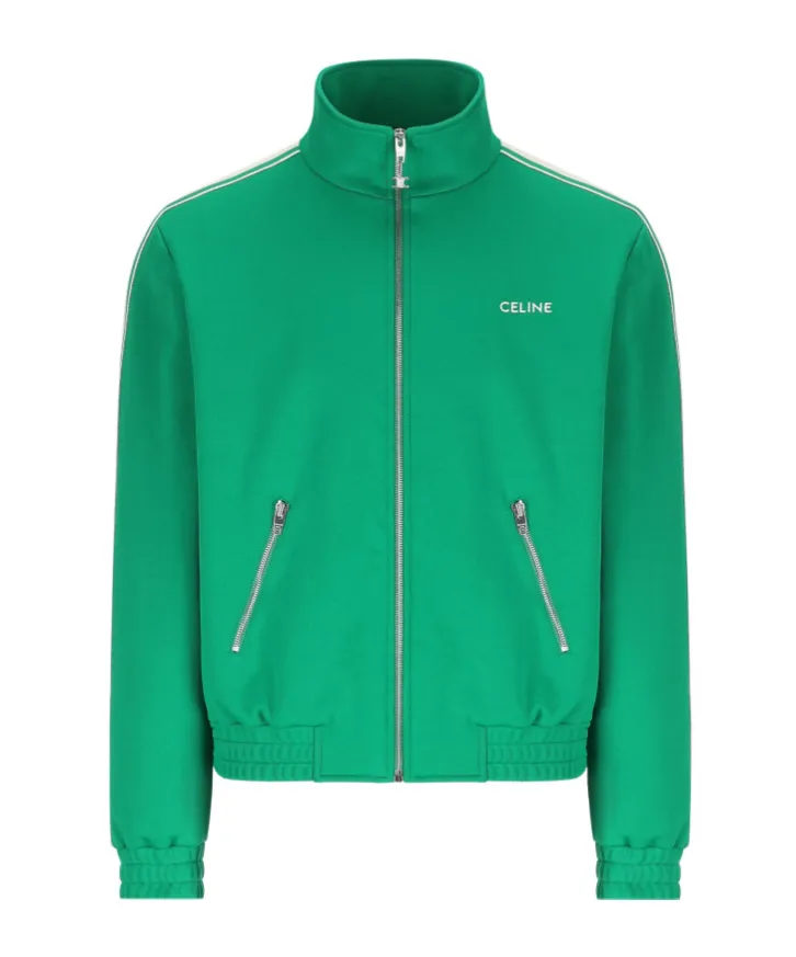 Celine Tracksuit Jacket In Double Face Jersey