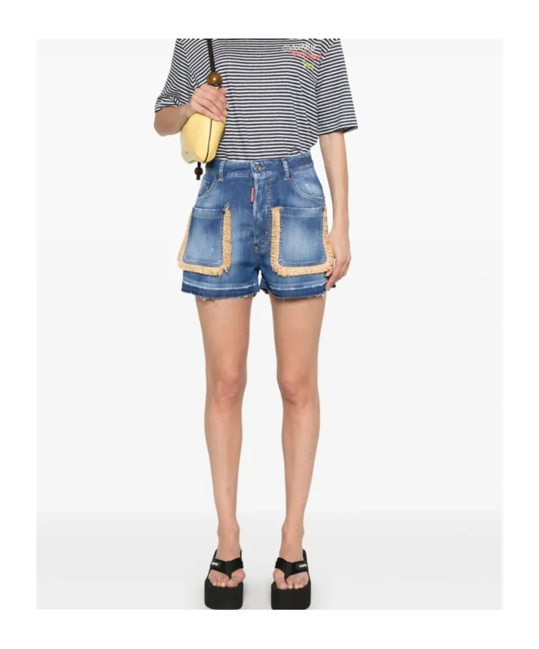 Dsquared2 Summer Lovers Denim Baggy Shorts