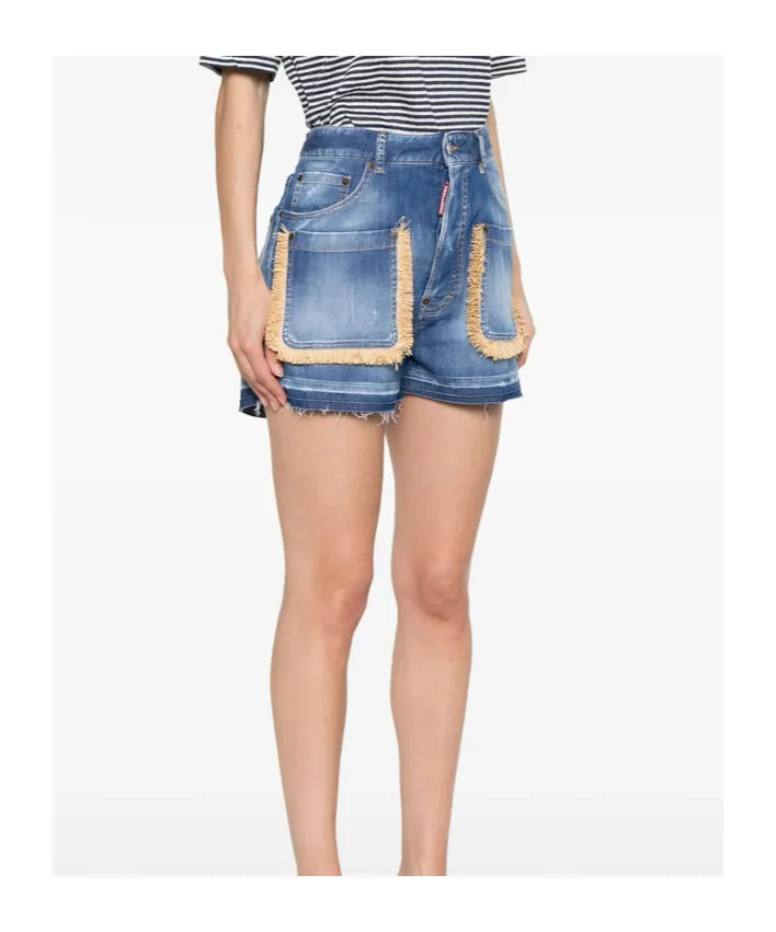 Dsquared2 Summer Lovers Denim Baggy Shorts