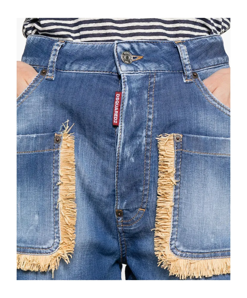 Dsquared2 Summer Lovers Denim Baggy Shorts