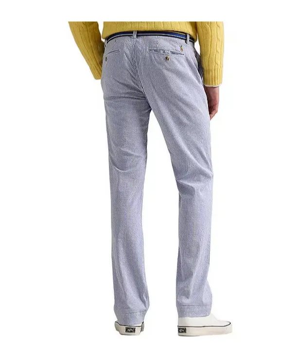 Stretch Straight Fit Seersucker Pants