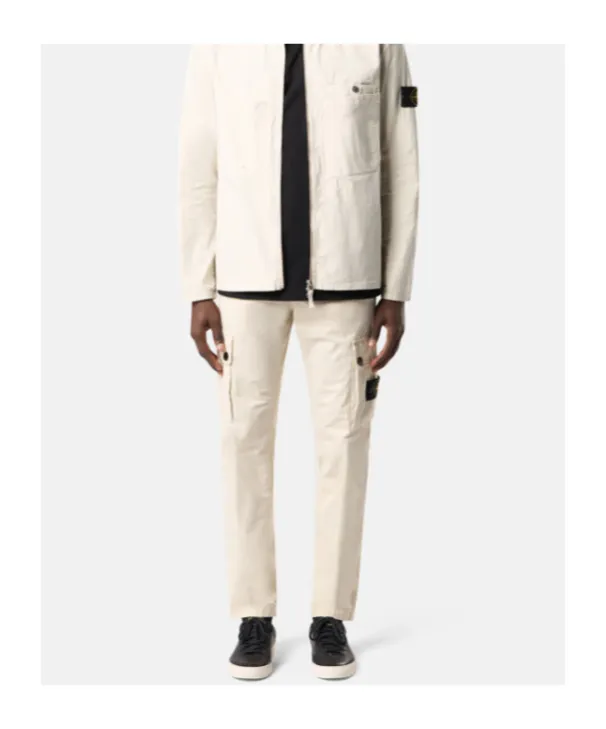 Stone Island Logo Patch Cargo Pants