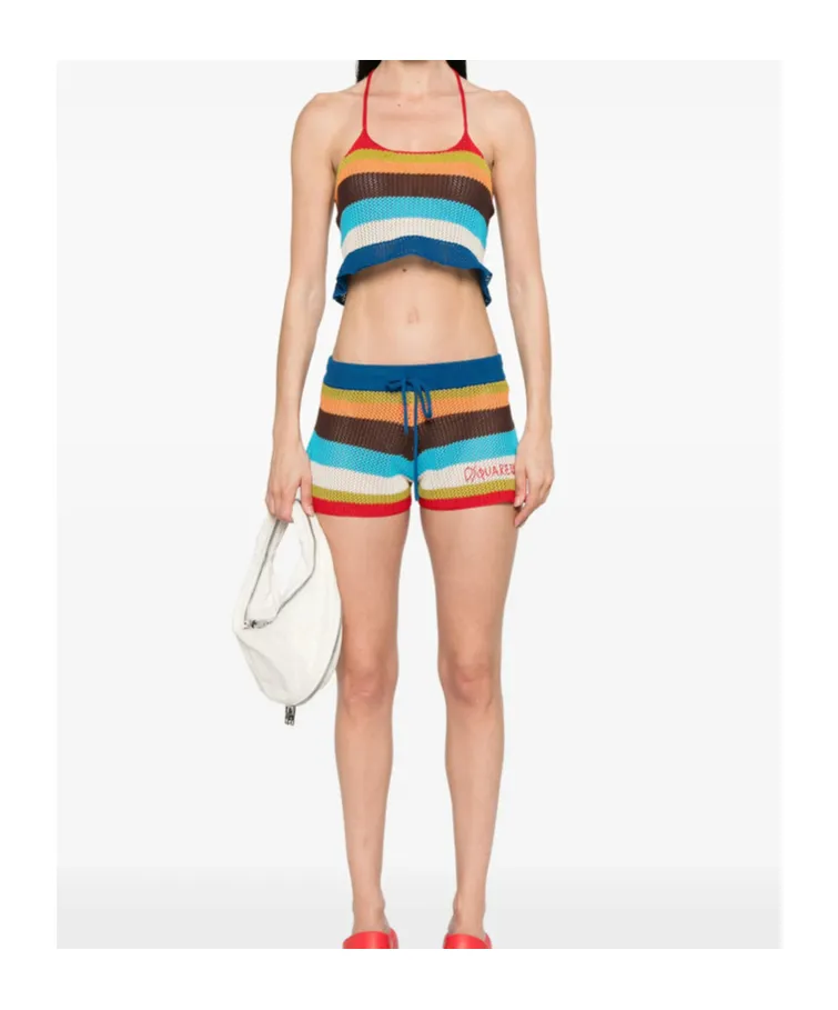 Dsquared2 Summer Lovers Knitted Halter Neck Top