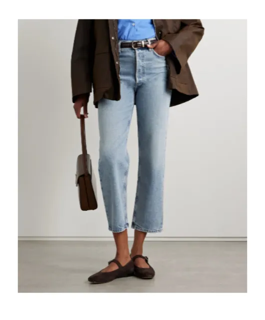Agolde High-Rise Straight Leg Jeans