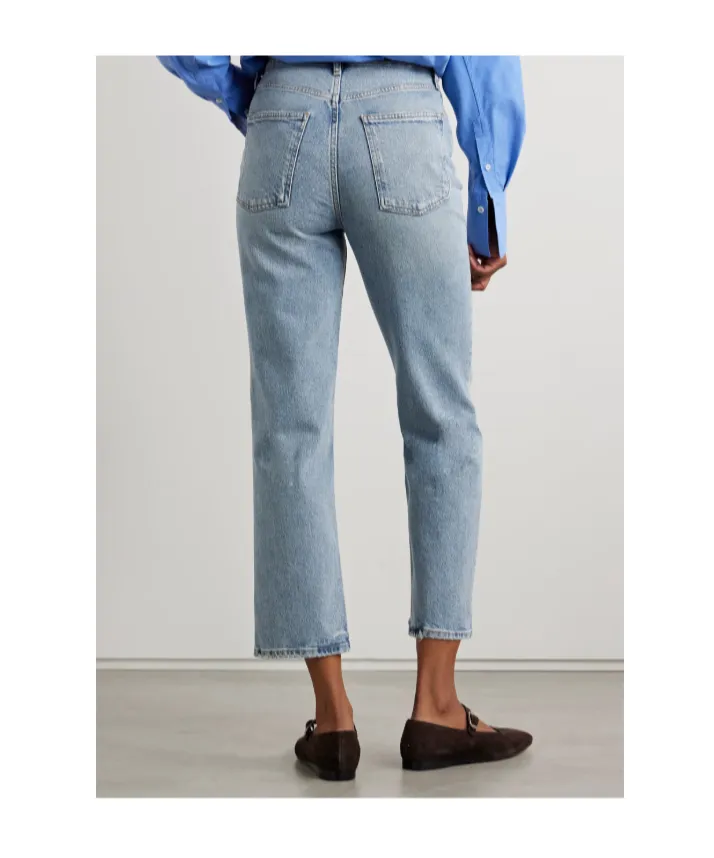 Agolde High-Rise Straight Leg Jeans