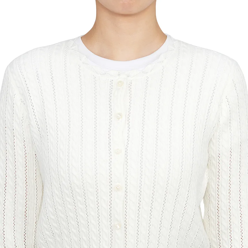 Pointelle Cardigan