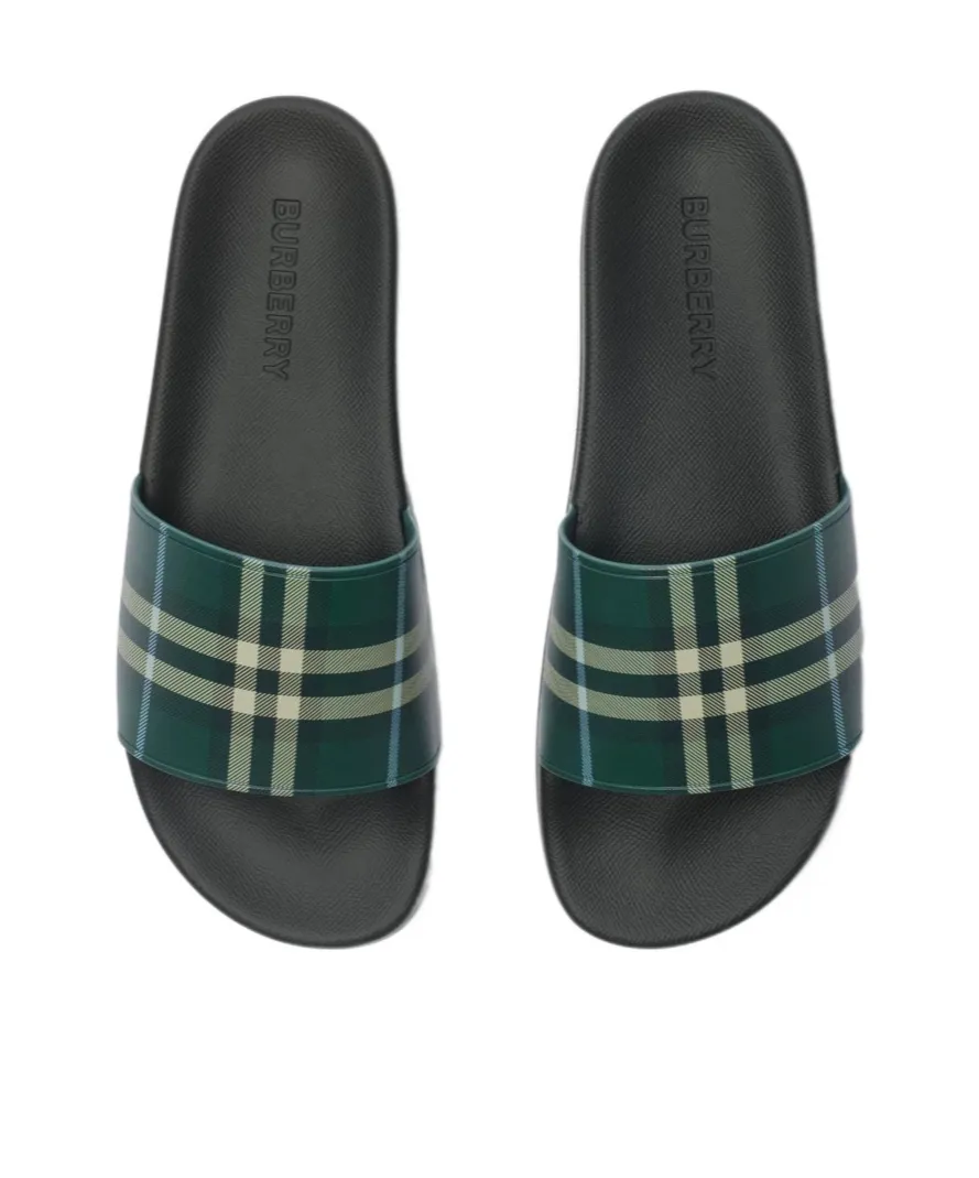 Burberry Checkered Flip-Flops