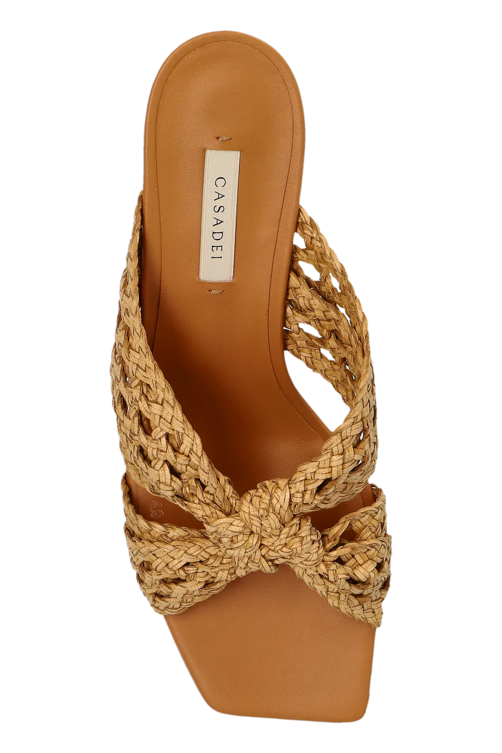 Casadei Square-Toe Interwoven Sandals