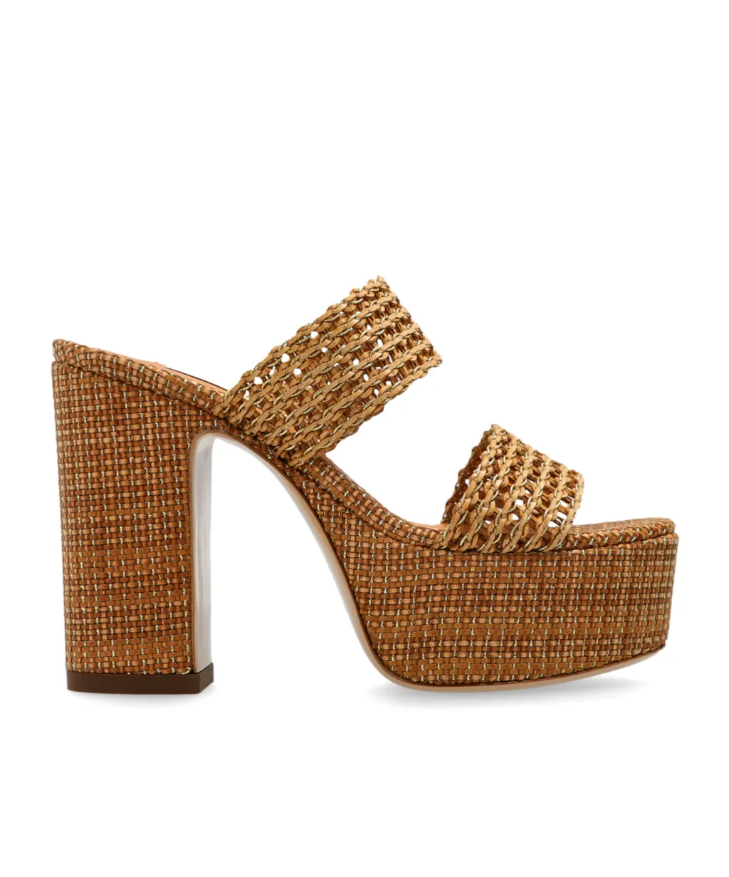 Casadei Goldeneye Isa Platform Sandals