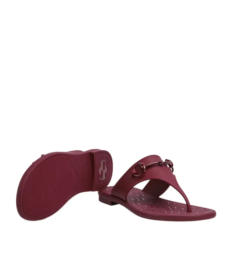 Gucci Horsebit Thong Sandals