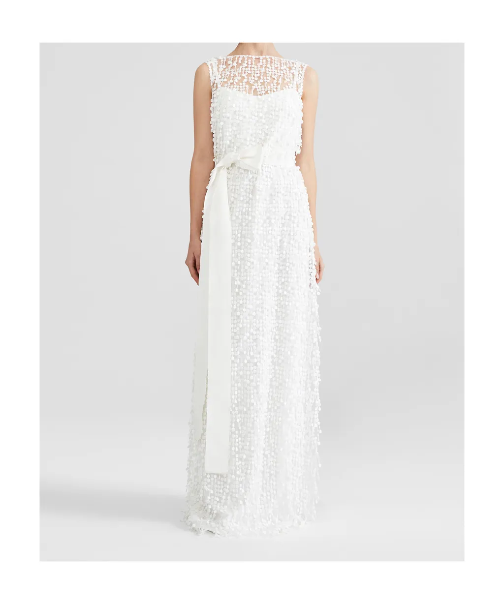 Embroidered Tulle Dress