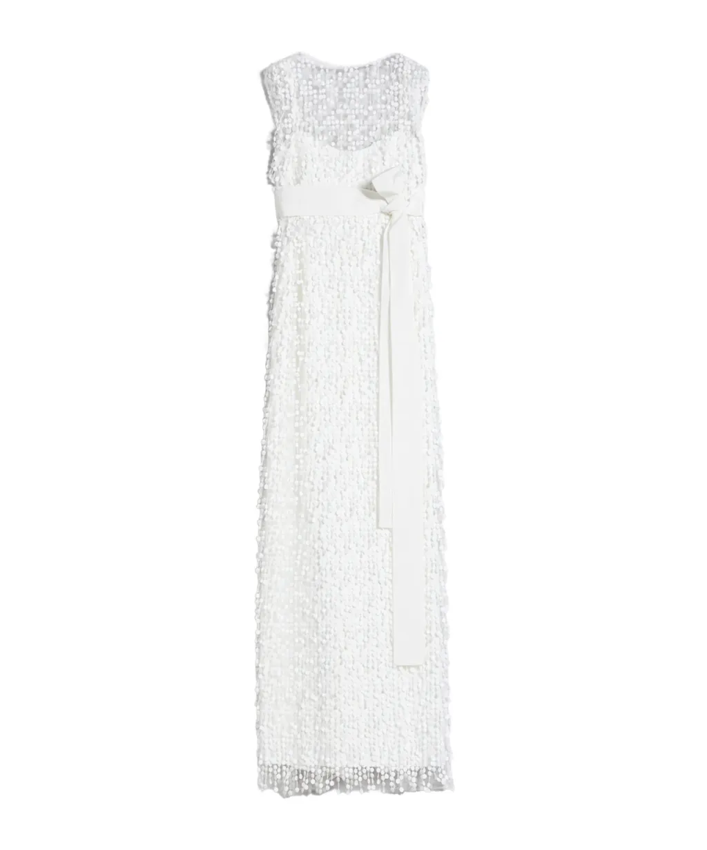 Embroidered Tulle Dress