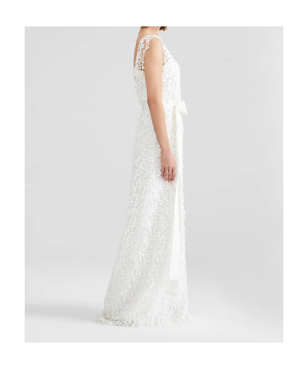 Embroidered Tulle Dress