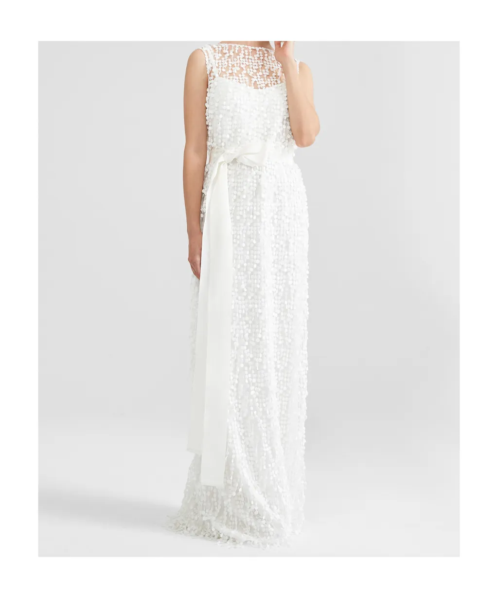 Embroidered Tulle Dress